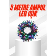 Karışık Renk Pilli LED Işık Çok Fonksiyonlu Enerji Tasarruflu 5 Metre - Lisinya