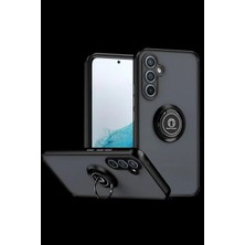 Samsung Galaxy S25 Fe Montreal Yüzüklü Silikon Kapak - Siyah
