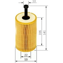 Psa Dpmix-Hb Yağ Filtresi Partner-Berlingo 96- -P106 97- -P206 98- -P306 93-01 -P307- C3 02 - 1.4-1.6 16V