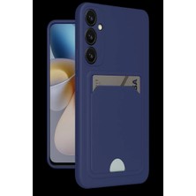Samsung Galaxy A25 5g Kılıf Kelvin Kartvizitli Silikon - Lacivert