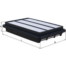 Mahle Dpmix-Hb Hava Filtresi Renault Kadjar 18- Koleos Ii 19- Nissan Qashqai Ii 18- 1.5dci 2.0dci