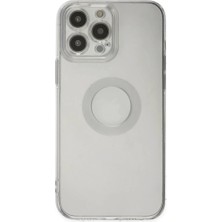 Apple iPhone 13 Pro Max Kılıf Santa Lens Silikon - Şeffaf