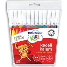 Pensan Kidz 12'li Keçeli Boya Kalemi Seti /