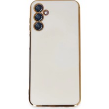 Samsung Galaxy M14 5g Kılıf Volet Silikon - Beyaz