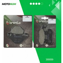 MOTONUM Peugeot Django 125 Ön ve Arka Fren Balata Takımı Brenta MTN6265