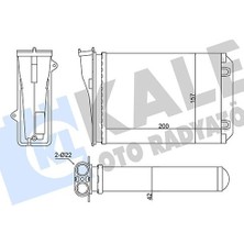 Kale Dpmix-Hb Kalorifer Citro N C3 Iii-Peugeot 2008 I-208 I Kalorifer Al/mknk 200X157X42