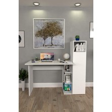 Moonlife Diamond Dolaplı Çalışma Masası Beyaz