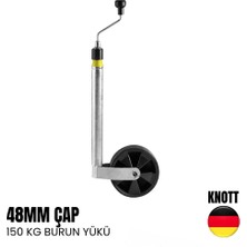 Knott Destek Tekeri Pilot Teker 150 kg 48MM - Kilo Ölçerli