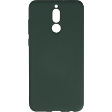 Huawei Mate 10 Lite Kılıf Nano Içi Kadife Silikon - Koyu Yeşil