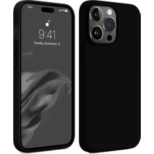 Apple iPhone 15 Pro Kılıf First Silikon - Siyah