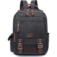 C-Active CTVYB1272-0001 Siyah Unisex Sırt Çantası Orta Boy Kapasite ile Trend Tasarım