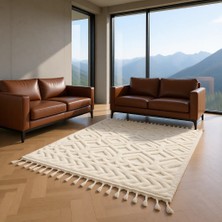 Venucci Home & Living Ariana Modern Bukleli Yumuşak Peluş Halı 60 x 110 cm Çocuk Odası için