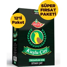 Özgür Çay Özgür Kuşlu Çay 500 G 12'li Paket Siyah Çay Aromasıyla Tiryakiler İçin Özel Kalite