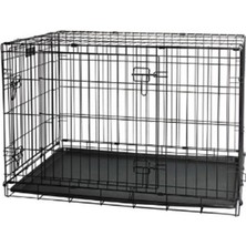 Oripet Köpek Kafesi Iki Kapılı Katlanabilir 107 x 69 x 78 cm