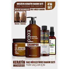 Motto Plus Professional 4'Lü Brezilya Fönü Şampuan Keratin Saç Düzleştirici Botox Bakım Seti (KERATİN-ŞAMPUAN-MASKE-SERUM)