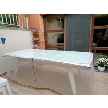 Düşler Ev Tekstili 155x85 Şeffaf Dış Mekan İç Mekan Masa Koruma Örtüsü Su Geçirmez Güneşe Dayanıklı Yağmur ve Tozdan Koruyucu Kılıf