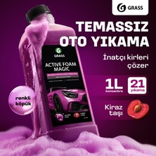 Grass Active Foam Magic 1L Renk Değiştiren Fırçasız Oto Yıkama Şampuanı - Konsantre Köpük Araç Temizleyici
