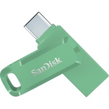 Sandisk Ultra Dual Drive Go 512 GB USB Type - C & Type - A (Android Akıllı Telefon Belleği, USB Type - C & Type - A Bağlantı Noktası, 400 Mb/s Okuma, Anahtarlık Olarak Kullanılabilir) Absinthe Green