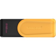 Kingston Datatraveler Exodia S USB Çubuğu - 512 GB - USB 3.2 Gen 1 - USB Tip A - Siyah/sarı - DTXS/512 GB