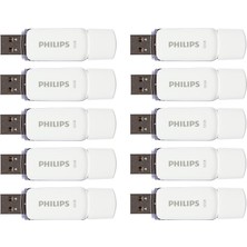 Philips Snow Edition 2.0 USB Flash Sürücü USB Çubuğu 10X 32 Gb, Pc, Dizüstü Bilgisayar, Bilgisayar Veri Depolama Için, 23 Mb/s'ye Kadar Okuma Hızı