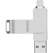 Idiskk 128G Lightning USB Flash Bellek, iPhone Için Mfi Sertifikalı iPhone Fotoğraf Çubuğu, iPhone iPad Depolama Için Iphone'lar, Macbook'lar ve Pc'ler Için iPhone USB Flash Sürücüsü