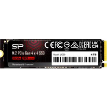 Sp Silicon Power Silicon Power 4 Tb UD90 Nvme 4.0 Gen4 Pcıe M.2 SSD R/w, 5.000/4.500 Mb/s'ye Kadar (SP04KGBP44UD9005)