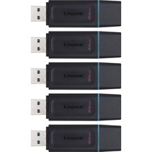 Kingston Datatraveler Exodia Flash Sürücü 64GB DTX/64GB 5'li Paket