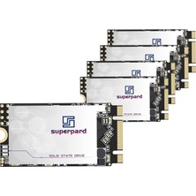 Superpard M.2 2242 64GB 5pack Dahili SSD Sabit Sürücü 42MM, Sata Iıı 6gb, 3D Nand, Ultrabook'lar, Dizüstü Bilgisayar ve Masaüstü Bilgisayarlar Için B+M Key Dahili Katı Hal Sürücüleri