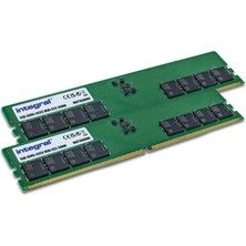 İntegral Integral Entegre 16GB Kit (2X8GB) Ddr5 Ram 4800MHZ Dımm Pc Masaüstü Bellek Modülü