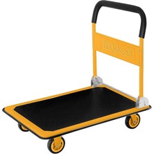 Ingco HPHT11502 Katlanabilir Platformlu El Arabası 150 kg Kapasite ile Rahat Kullanım için Köpüklü Çelik Sap