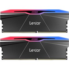 Lexar Rgb Ddr5 Ram 32GB Kit (2X16GB) 6000MHZ CL28, 288-PIN Udımm Masaüstü Belleği/ıntel Xmp 3.0 Için Pc Oyun Bilgisayarı Belleği/sk Hynix Tarafından GÜÇLENDIRILMIŞ/CL28-36-36-68/1.4V