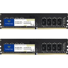 Timetec 32 GB Kıt (2 x 16 Gb) Ddr4 2666 Mhz PC4-21300 Ecc Olmayan Arabelleksiz 1,2 V CL19 2rx8 Çift Kademeli 288 Pin Udımm Masaüstü Bellek Ram Modülü Yükseltmesi (32 GB Kıt (2 x 16 Gb))