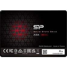 Sp Silicon Power Silikon Gücü 4 Tb SSD 3D Nand A5X Slc Önbellek Performansını Artırın Sata Iıı 2,5" 7 mm (0,28") Dahili Katı Hal Sürücüsü (SP004TBSS3A55S25AY)