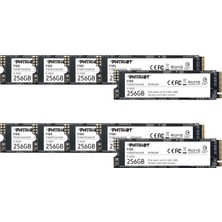 Patriot Memory Patriot P300 256 GB Dahili SSD - Nvme Pcıe Gen 3x4 - M.2 2280 - Katı Hal Sürücüsü 10'lu Paket - P300P256GM2810