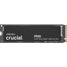 Crucial P510 SSD 2 Tb M.2 Nvme Pcıe 5.0 X4 Gen5, 10.000 Mb/s'ye Kadar Okuma, 8.700 Mb/s'ye Kadar Yazma, Dizüstü ve Masaüstü Bilgisayar Için, Tlc Nand, Dahili Sabit Sürücü - CT2000P510SSD8-01
