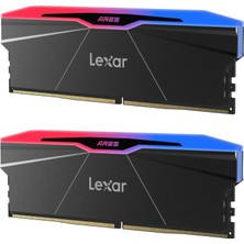Lexar Rgb Ddr5 Ram 32GB Kit (2X16GB) 6400MHZ CL32, 288-PIN Udımm Masaüstü Masaüstü Belleği/pc Oyun Bilgisayarı Belleği, Intel Xmp 3.0/amd EXPO/CL32-38-38-76/1.4V Için Dahili Ram
