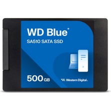 Western Digital Wd Blue SA510 Sata SSD 500 GB 2,5" (560 Mb/s'ye Kadar Okuma, 510 Mb/s'ye Kadar Yazma, Pc/dizüstü Bilgisayar Için Yükseltme, Dropbox Professional'a 3 Aylık Deneme Aboneliği, SSD Dashboa