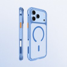 iPhone 18 Pro Max Uyumlu Kılıf M-Safeli Airbag Mutural Air Shield Serisi Kapak Açık Mavi