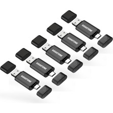 Gigastone Gıgastone Z40 64GB Çift USB Bellek (5 Parça) USB 3.2 Gen 1, Tip-C ve Tip-A