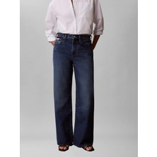 Calvin Klein Kadın Mavi Calvin Klein The Wıde Leg Indıgo, Sd3 Mavi Kadın Wide Leg Jean Pantolon