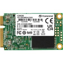 Transcend 128 GB MSA230S Msata Sata Iıı Ssd, Dram Önbellek