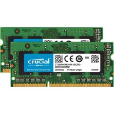 Siquell Crucial Ram CT2KIT102464BF160B 16GB Kiti (2X8GB) Ddr3 1600MHZ CL11 Dizüstü Bilgisayar Bellek Kiti