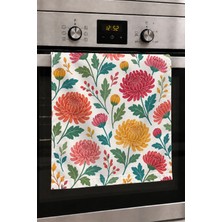 Valerine Life El Kurulama Havlusu 30X50CM Mutfak, Fırın Için Pamuklu Emici Kasımpatı Bahçesi
