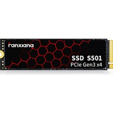 Fanxiang S501 512 GB Nvme SSD 3D Nand 1.3 Pcıe GEN3X4 M.2 2280 Dahili Katı Hal Sürücüsü (2100 Mb/s'ye Kadar Okuma Hızı) Dizüstü Bilgisayarlar ve Masaüstü Bilgisayarlarla Uyumlu
