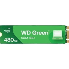 Western Digital Wd Green Sata SSD Dahili SSD 480 GB (Dizüstü ve Masaüstü Bilgisayarlarda Kullanım Için M.2 2280 Modülü, Slc Önbellekleme Teknolojisi, Darbeye Dayanıklı, Wd F.ı.t. Lab™ Sertifikalı) Yeş