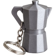 Biancaffe Moka Pot Anahtarlık -Kahve Temalı Hediyelik Pla Dayanıklı Baskı