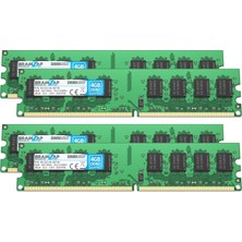 Brainzap Braınzap 16 GB (4x4 Gb) Ddr2 667 Mhz PC2-5300U-555 Dımm Cl5 2rx8 1.8 V Arabelleksiz Ecc Olmayan Ram Ram Masaüstü Bilgisayar Bellek Modülü Bellek