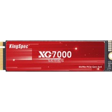 Kingspec XG7000 1 Tb SSD Nvme M.2, 2280 SSD Pcıe 4.0 Gen 4x4, 7400/6600 Mb/s'ye Kadar Inanılmaz Okuma/yazma Hızı, Oyun Konsolu/masaüstü/oyun Dizüstü Bilgisayarı ile Uyumlu Dahili M2 Pcıe SSD