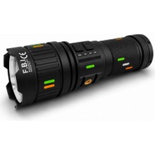 F.b.ı Pro F-3001 Alüminyum Tg LED Güç Göstergeli Type-C Şarjlı El Feneri