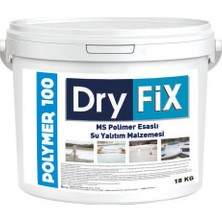 Dryfix Polymer 100 Ms Polimer Esaslı Su Yalıtım Malzemesi 18 kg Beyaz